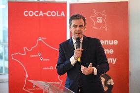 Veran Visits Coca-Cola Bottle Production - Essonne