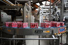 Veran Visits Coca-Cola Bottle Production - Essonne