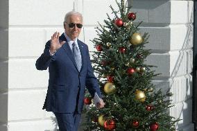 President Biden Hold A White House Departure