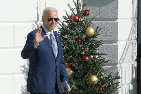 President Biden Hold A White House Departure