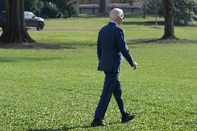 President Biden Hold A White House Departure