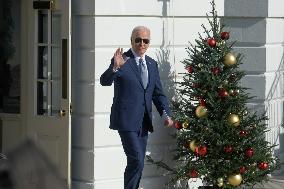 President Biden Hold A White House Departure