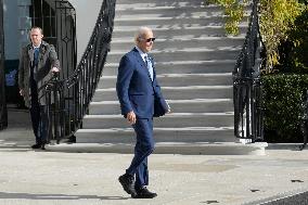 President Biden Hold A White House Departure