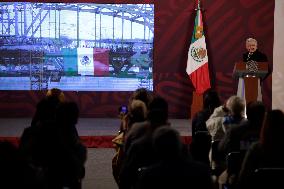 Andres Manuel Lopez Obrador, President Of Mexico With A Press Conference