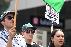 A Pro-Palestinian Rally And March In Christchurch, New Zealand