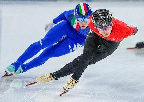 (SP)CHINA-BEIJING-SHORT TRACK SPEED SKATING-ISU WORLD CUP-MIXED TEAM 2000M RELAY