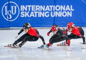(SP)CHINA-BEIJING-SHORT TRACK SPEED SKATING-ISU WORLD CUP-WOMEN'S 500M