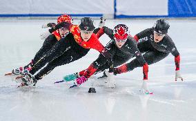 (SP)CHINA-BEIJING-SHORT TRACK SPEED SKATING-ISU WORLD CUP-WOMEN'S 500M