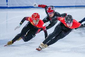 (SP)CHINA-BEIJING-SHORT TRACK SPEED SKATING-ISU WORLD CUP-MEN'S 500M FINAL