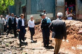 Elisabeth Borne on Visit in Mayotte