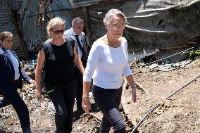 Elisabeth Borne on Visit in Mayotte