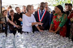 Elisabeth Borne on Visit in Mayotte