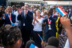 Elisabeth Borne on Visit in Mayotte