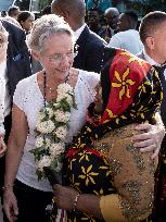 Elisabeth Borne on Visit in Mayotte