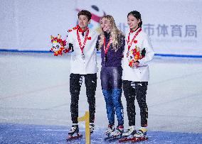 (SP)CHINA-BEIJING-SHORT TRACK SPEED SKATING-ISU WORLD CUP-WOMEN'S 500M FINAL