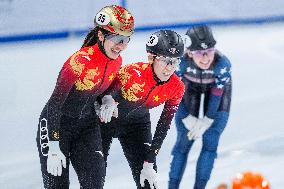 (SP)CHINA-BEIJING-SHORT TRACK SPEED SKATING-ISU WORLD CUP-WOMEN'S 500M FINAL