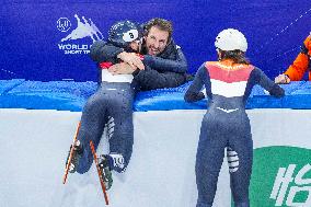 (SP)CHINA-BEIJING-SHORT TRACK SPEED SKATING-ISU WORLD CUP-MIXED TEAM RELAY (CN)