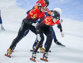(SP)CHINA-BEIJING-SHORT TRACK SPEED SKATING-ISU WORLD CUP-MIXED TEAM RELAY (CN)
