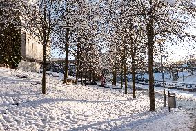 Snow In Stuttgart, Baden Wuttemberg