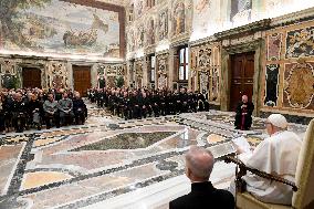 Pope Francis Audience With Delegation Of The Italian Air Force