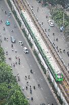 VIETNAM-HANOI-TRANSPORTATION-URBAN ELEVATED RAILWAY