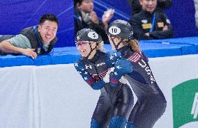 (SP)CHINA-BEIJING-SHORT TRACK SPEED SKATING-ISU WORLD CUP-WOMEN'S 1000M FINAL (CN)