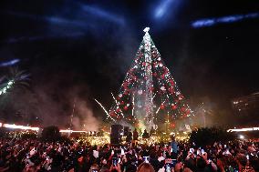 Carlos Alcaraz Lights The Great Christmas Tree - Spain