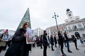 Animal Equality Activists Rally - Madrid