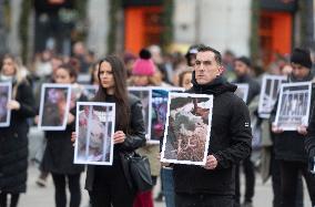 Animal Equality Activists Rally - Madrid