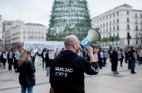 Animal Equality Activists Rally - Madrid