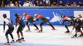 (SP)CHINA-BEIJING-SHORT TRACK SPEED SKATING-ISU WORLD CUP-MEN'S 5000M RELAY FINAL A (CN)