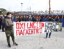 LNG Station Protest - Volos