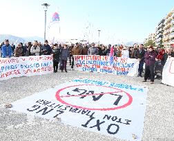 LNG Station Protest - Volos