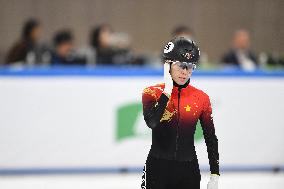 (SP)CHINA-BEIJING-SHORT TRACK SPEED SKATING-ISU WORLD CUP-WOMEN'S 500M(2) FINAL A(CN)