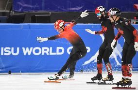 (SP)CHINA-BEIJING-SHORT TRACK SPEED SKATING-ISU WORLD CUP-MEN'S 500M(2) FINAL(CN)