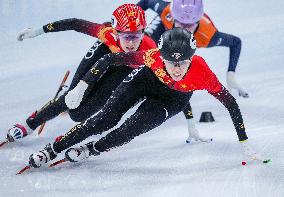 (SP)CHINA-BEIJING-SHORT TRACK SPEED SKATING-ISU WORLD CUP-WOMEN'S 500M(2) FINAL A(CN)