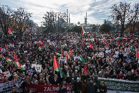 Thousands mark Human Rights Day in Istanbul with solidarity for Palestine