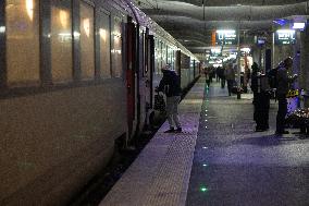 Inauguration of the Paris-Aurillac night train - Paris