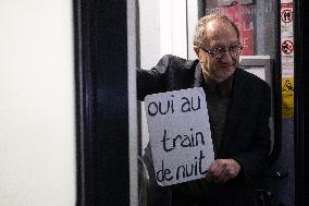 Inauguration of the Paris-Aurillac night train - Paris