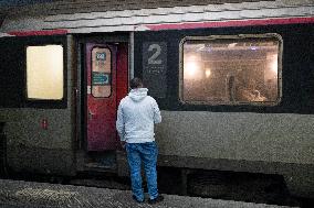 Inauguration of the Paris-Aurillac night train - Paris