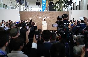 UAE-DUBAI-COP28 PRESIDENT-MEDIA BRIEFING