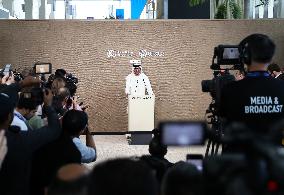 UAE-DUBAI-COP28 PRESIDENT-MEDIA BRIEFING