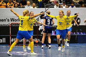 (SP)SINGAPORE-FLOORBALL-IFF WOMEN'S WORLD CHAMPIONSHIPS-SWEDEN VS FINLAND