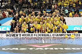 (SP)SINGAPORE-FLOORBALL-IFF WOMEN'S WORLD CHAMPIONSHIPS-SWEDEN VS FINLAND