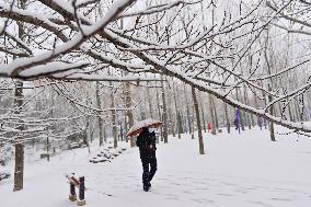 Heavy Snow Hit Central And Eastern China