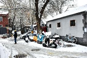 The First Snow Hit Beijing