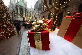 Christmas Atmosphere In New York City