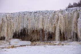 Frozen Jägala Waterfall