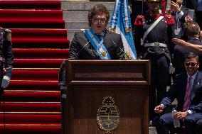 Javier Milei Sworn In As Argentina's New President