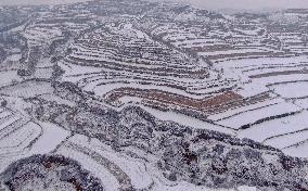 Heavy Snow Hit Yuncheng